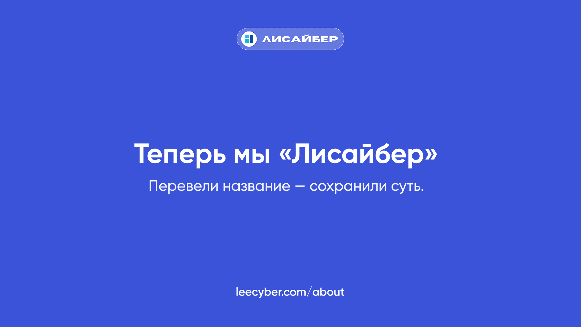 Теперь мы «Лисайбер»